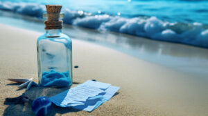 White Paper Letter in a bottle at the waters edge. Blue sea 884d4a0a bc5b 4d1a bf14 ea58822398f4 300x168 - White_Paper_Letter_in_a_bottle_at_the_waters_edge._Blue_sea_884d4a0a-bc5b-4d1a-bf14-ea58822398f4